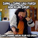 DP BBM Gambar Meme Lucu Ramadhan Iklan Sirup di Tivi