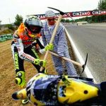 DP BBM Lucu Selebrasi Valentino Rossi Paling Heboh