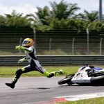 DP BBM Lucu Valentino Rossi Crash 2016 Yamaha Team