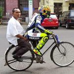 DP BBM Lucu Valentino Rossi Sepeda Pancal Lucu